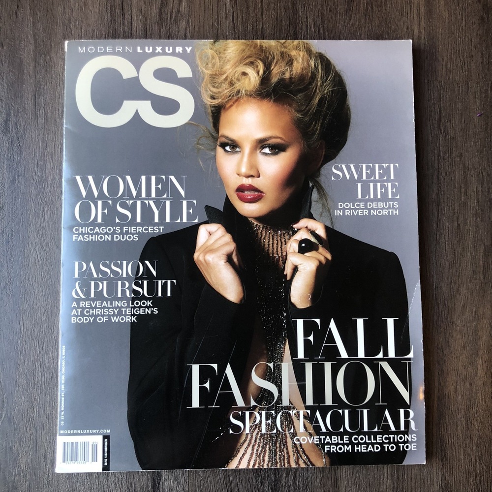 Chrissy Teigen CS Modern Luxury Magazine Fall Fashion Sept 2015 Chicago Women